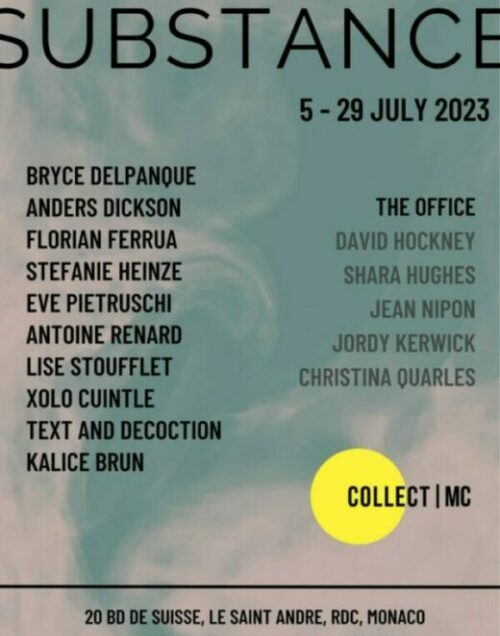 Exposition « Substance » du 5 au 29 juillet 2023