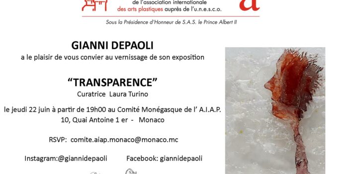 Exposition de Gianni De Paoli : "Transparence"