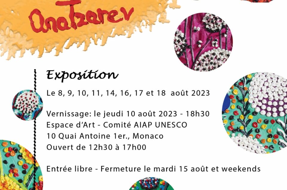 Exposition « STARDUST » de ANA TZAREV à partir du 8 août 2023