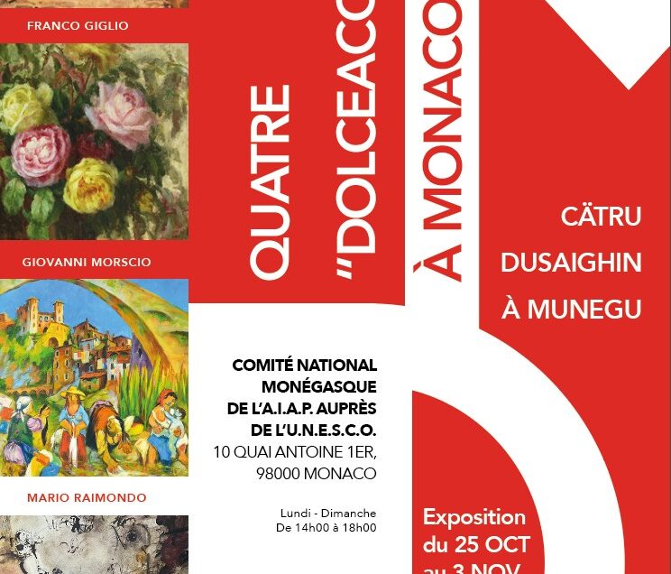 Exposition « Quatre Dolceacquini » du 25 octobre au 3 novembre 2023