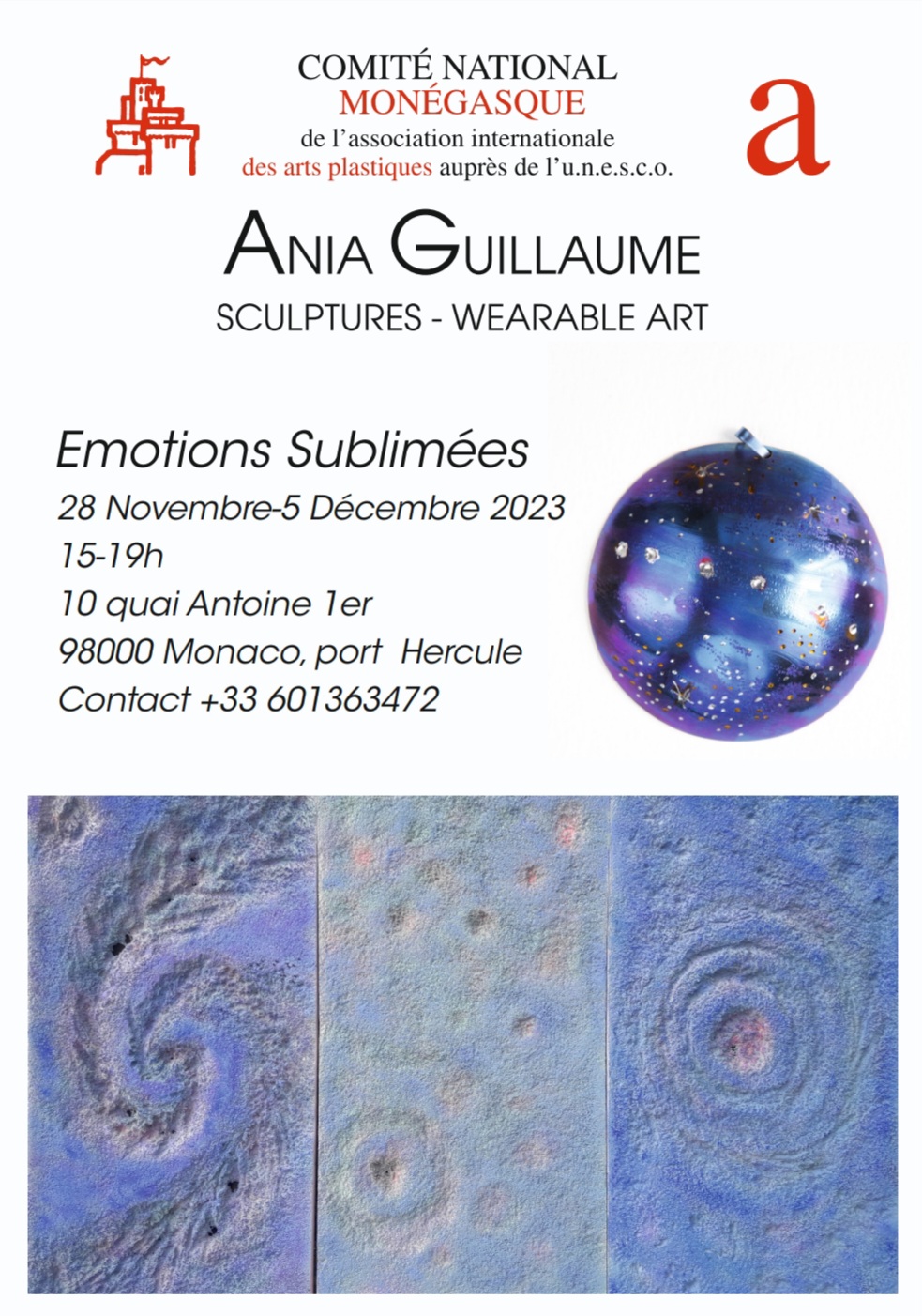 Exposition « Emotions Sublimées » du 28 novembre au 5 décembre 2023